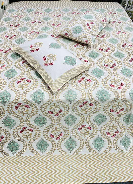 Natural Doube Bed Bedsheet-5